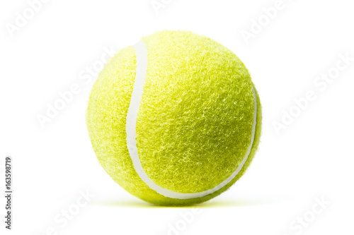 Fotografía Tennis ball isolated in white background