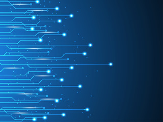 Poster - Vector abstract background technology circuit design.