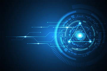 Poster - Vector abstract background technology concept.