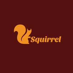 Wall Mural - Squirrel logo