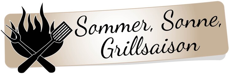 Wall Mural - Sommer, Sonne, Grillsaison