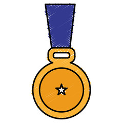 medal award isolated icon vector illustration design