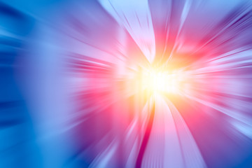 Wall Mural - moving fastest high speed concept, acceleration super fast speedy drive motion blur of lightning abs