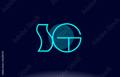 Sg S G Blue Line Circle Alphabet Letter Logo Icon Template Vector Design Buy This Stock Vector And Explore Similar Vectors At Adobe Stock Adobe Stock