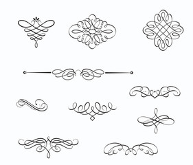 Sticker - Decorative floral elements