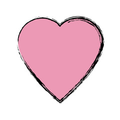 Poster - pink heart love health romantic symbol