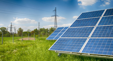 Canvas Print - solar plant