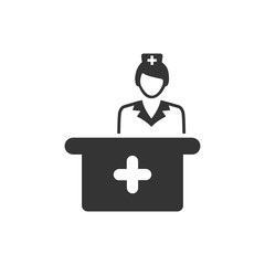 Sticker - Hospital Receptionist Icon