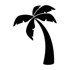 Sticker - Island tree palms icon vector illustration graphic design