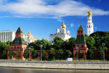 Wall Mural - Russia, beautiful view of the Moscow Kremlin