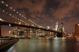 Fototapeta  - Skyline et Brooklyn Bridge à New York