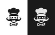 Chief monochrome logo, two versions.