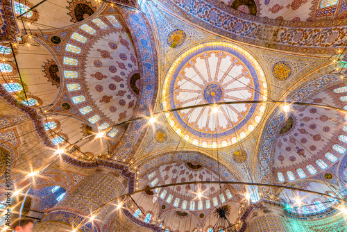 Interior Decoration View And Artworks Of Blue Mosque Also