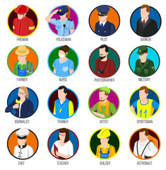 Poster - Avatar Professions Icon Set