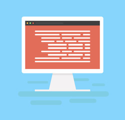 Poster - Vector coding icon
