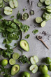 © The Picture Pantry - Ingredients for a healthy green match smoothie