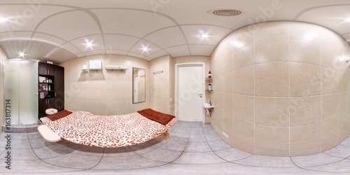 Interior Of A Massage Room Spa With Empty Table Bed Full 360