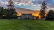 Château Plaisir Yvelines coucher du soleil