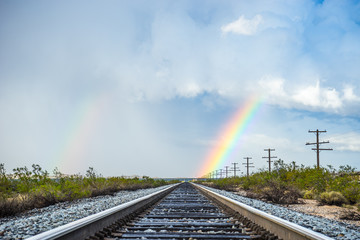 Rainbow's at End of Railroad