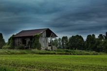 Abandoned Farmhouse In The Countryside