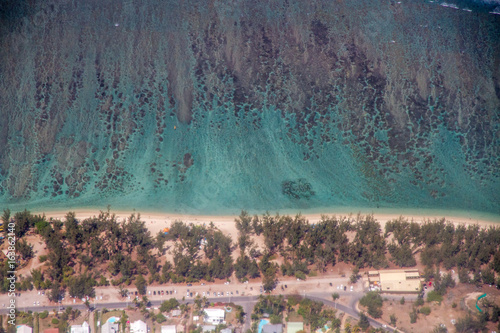Vue Du Ciel Plage La Réunion Buy This Stock Photo And
