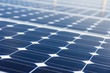 Close-up of Solar energy panel photovoltaics module in the sea offshore