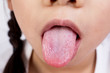 tongue open mouth