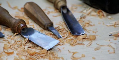 Wood carving tools