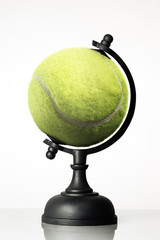 Wall Mural - tennis ball globe