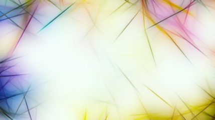 Leinwandbilder - background pattern with fractal needle structures and blurred radiant lights