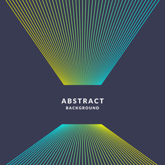 Poster - Trendy abstract art geometric background with flat, minimalistic Memphis style. Vector poster with elements.