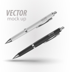 pen, pencil, marker set of corporate identity and branding stationery templates. illustration isolat