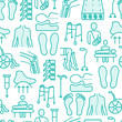 © AlexBlogoodf - Orthopedic and trauma rehabilitation seamless pattern with thin line icons for web page or banner of clinics and medical centers. Vector illustration.