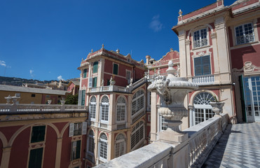 GENOA (GENOVA), JULY, 2, 2017 -  Palazzo Reale in Genoa, Italy, The Royal Palace,  in the italian city of Genoa, UNESCO World Heritage Site, Italy.