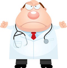 Wall Mural - Angry Cartoon Doctor