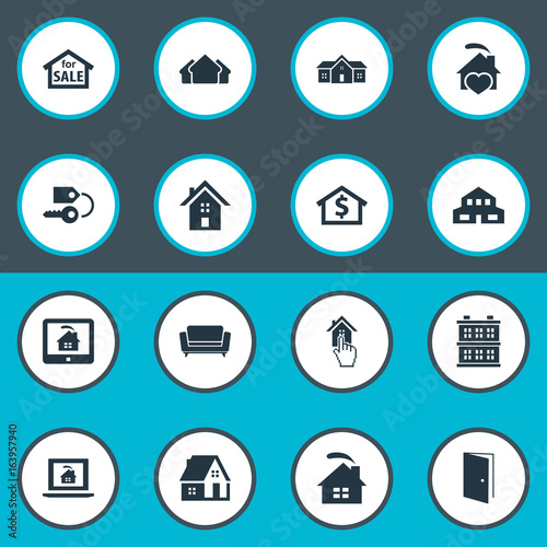 Vector Illustration Set Of Simple Real Icons Elements Choose