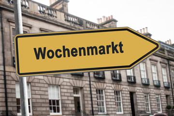 Poster - Schild 238 - Wochenmarkt