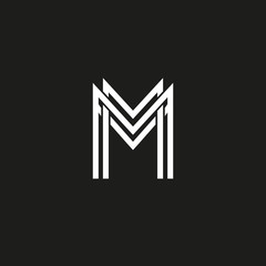 M logo. Vector.