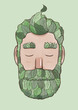 Summer Leaf Bearded Man