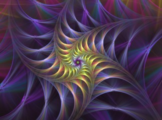 Aufkleber - abstract bright multicolored fractal computer generated image, background for text labels