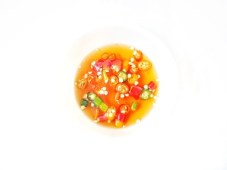 Poster - Fish sauce with chili isolated