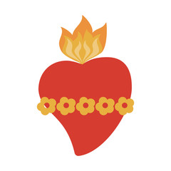 Sticker - sacred heart cartoon icon image