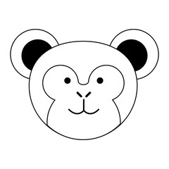 Poster - cute monkey or stuffed animal icon image