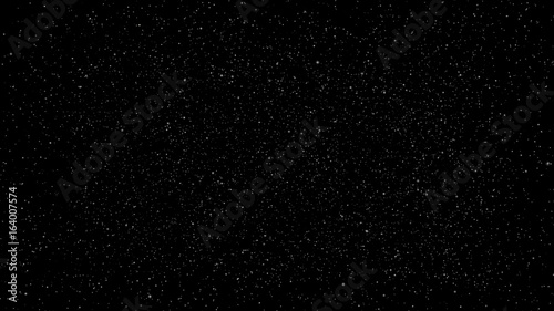 Fotografía white particle on black background, star bokeh blur background dust motion graph