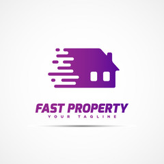 Canvas Print - fast property logo