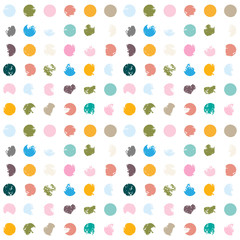 Poster - Modern Vector Polka Dot Seamless Pattern.