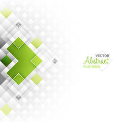Poster - Abstract vector futuristic background with square shapes.
