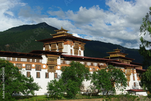 Views of Punakha Dzong in Bhutan Poster Mural XXL