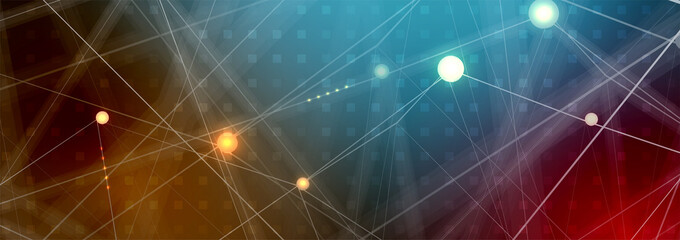 Digital technology world. Business virtual concept. Vector background