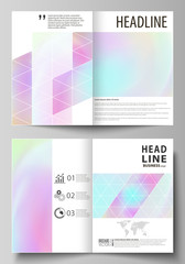 Poster - business templates for bi fold brochure, flyer. cover design template, abstract vector layout in a4 